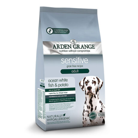 Arden Grange | Adult mit frischem ozeanischem Weißfisch & Kartoffel getreidefrei | Sensitive | 12 kg