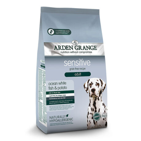 Arden Grange | Adult mit frischem ozeanischem Weißfisch & Kartoffel getreidefrei | Sensitive | 6 kg