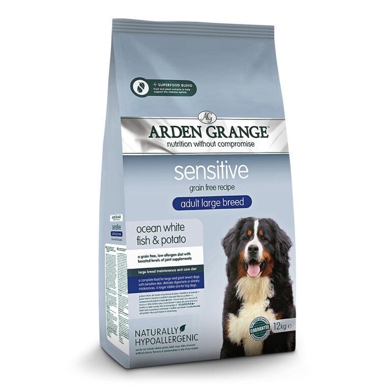 Arden Grange Adult Large Breed mit frischem ozeanischem Weißfisch & Kartoffel getreidefrei Arden Grange Large Breed hebt sich durch eine größere Krokettengröße von den üblichen Sorten ab. Eine ausgewogene