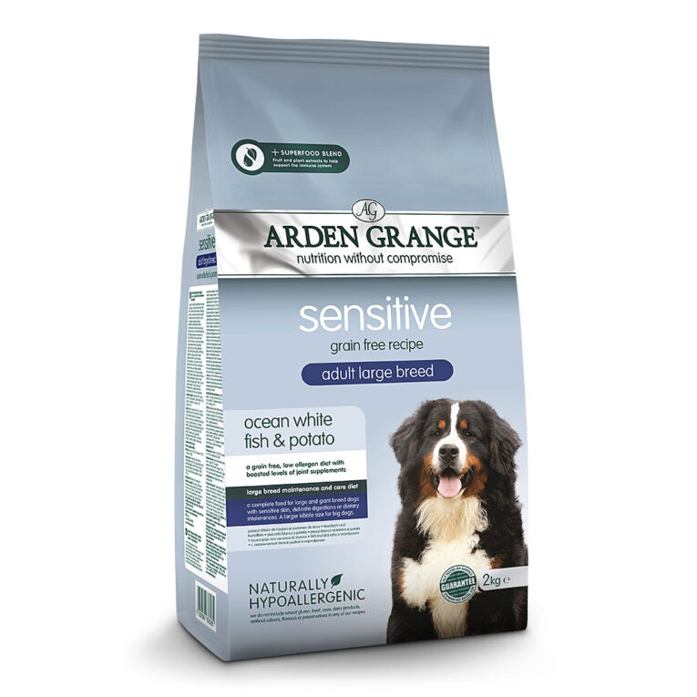 Arden Grange Adult Large Breed mit frischem ozeanischem Weißfisch & Kartoffel getreidefrei Arden Grange Large Breed hebt sich durch eine größere Krokettengröße von den üblichen Sorten ab. Eine ausgewogene