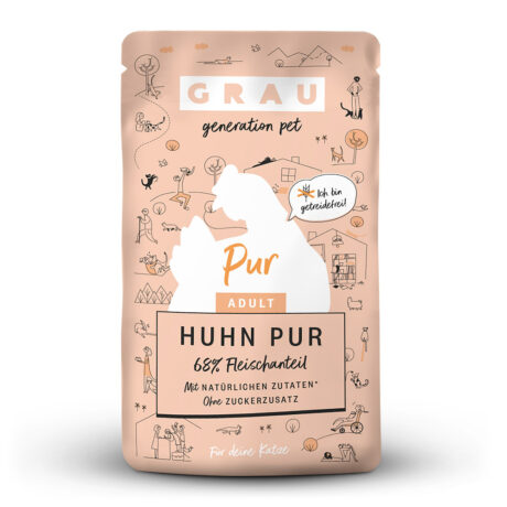 grau | Huhn pur | 16 x 125 g