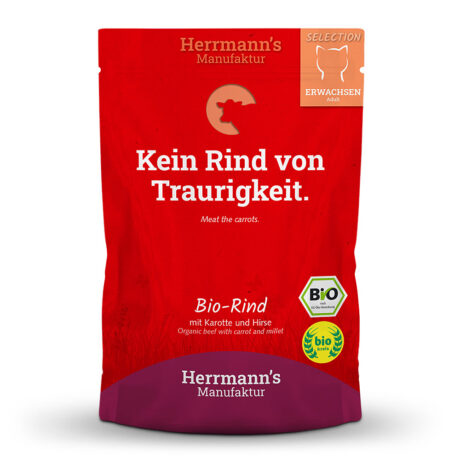 Herrmann's | Bio-Rind mit Karotte und Hirse | Selection | 12 x 100 g
