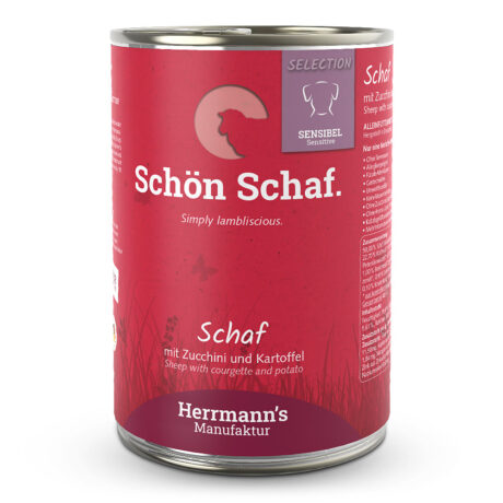 Herrmann's | Schaf mit Zucchini und Kartoffeln | Sensibel | 48 x 400 g