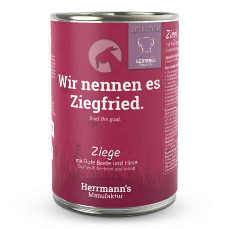 Herrmann's | Ziege mit roter Beete und Hirse | Sensibel | 6 x 400 g