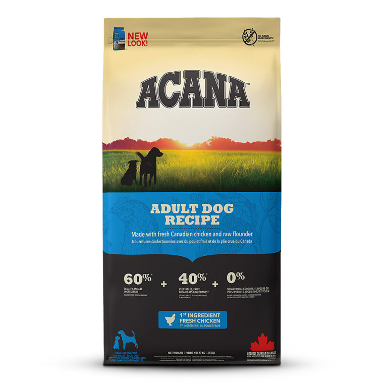 Acana - Trockenfutter - Dog Adult (getreidefrei) Acana Dog Adult ist auf die Ernährung für Hunde in allen Lebensphasen abgestimmt und ist daher reich an Fleisch und Protein