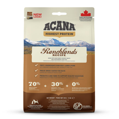 Acana | Ranchlands Dogs | Highest Protein | 30 x 340 g