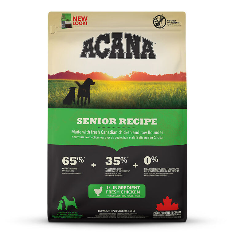 Acana - Trockenfutter - Dog Senior (getreidefrei) Acana Dog Senior ist speziell auf die Ernährung älterer Hunde abgestimmt und daher reich an Fleisch und Protein