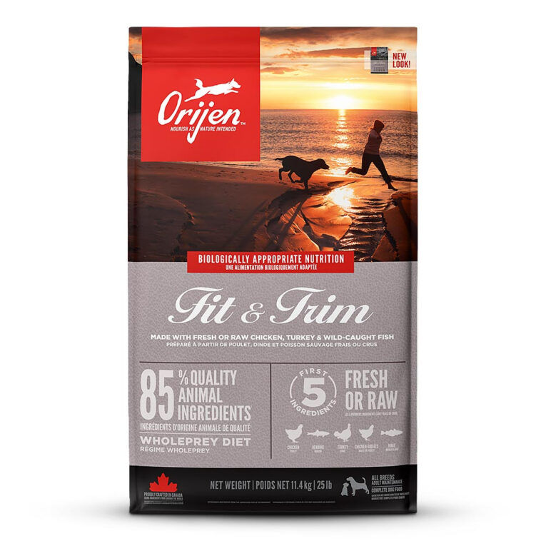 Orijen Fit and Trim Dog ist ein kalorien- und fettarmes Hundefutter
