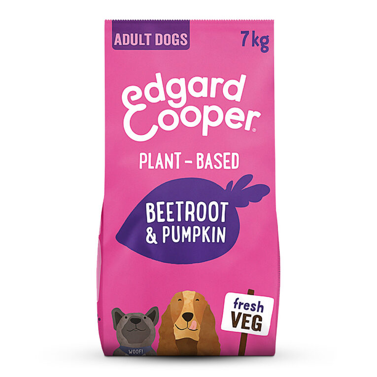 EDGARD & COOPER Adult Rote Bete & Kürbis Diese komplett pflanzliche Rezeptur mit Roter Bete und Kürbis ist köstlich und gibt deinem Hund alles