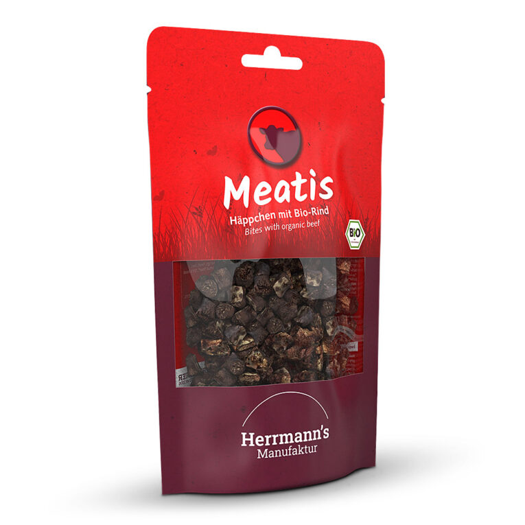 Herrmann's Meatis Häppchen mit Bio-Rind Was ist drin? 86 % Bio-Rind