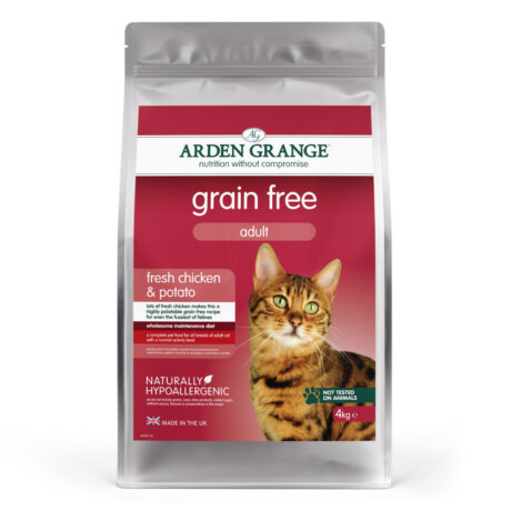 Arden Grange | Adult Cat mit frischem Huhn & Kartoffel getreidefrei | 3 x 4 kg