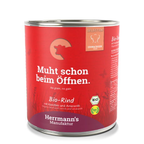 Herrmann's | Bio-Rind mit Karotten | Sensibel | 12 x 800 g