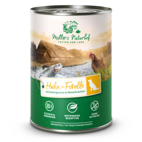 Müller’s Naturhof | Huhn und Forelle | 6 x 400 g