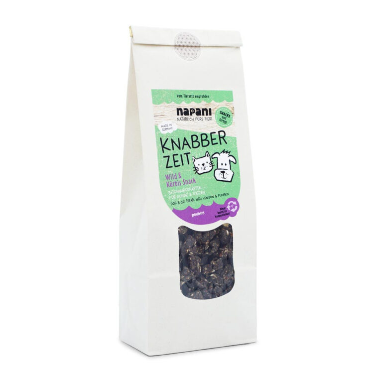 Wild & Kürbis Snack Ab und an ein tiergerechter Leckerbissen? Mit Vergnügen! Napani hat Belohnungshappen entwickelt