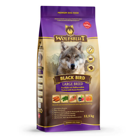 Wolfsblut | Black Bird - Truthahn und Süßkartoffel | Large Breed | 12,5 kg