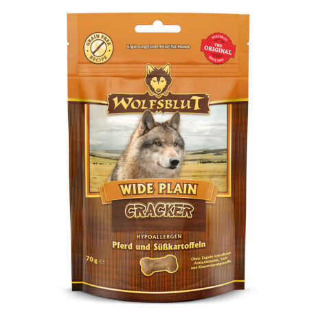 Wolfsblut | Wide Plain - Pferdefleisch & Süßkartoffel | Cracker | 7 x 70 g