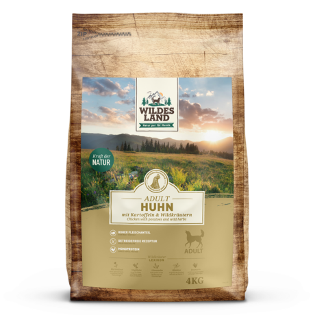 Wildes Land | Huhn mit Kartoffeln und Wildkräutern | Classic Adult | 4 kg