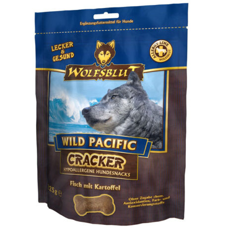 Wolfsblut | Wild Pacific - Seelachs und Süßkartoffel | Cracker | 3 x 225 g