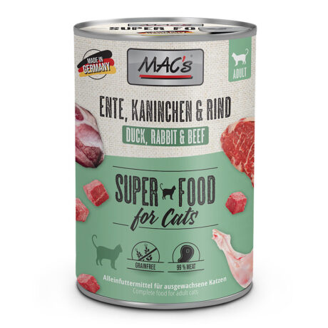 MACs | Ente, Kaninchen & Rind | Cat | 6 x 400 g