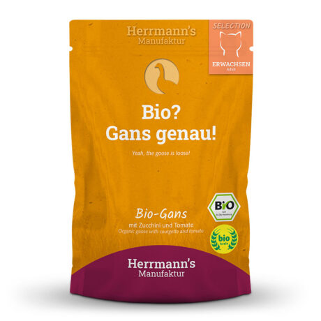 Herrmann's | Bio Gans mit Zucchini und Tomaten | Selection Adult | 20 x 100 g