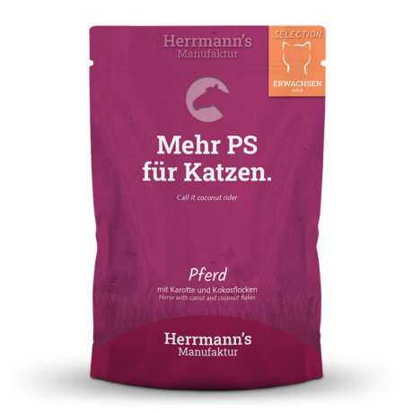 Herrmann's | Pferd mit Karotte und Kokosflocken | Selection Adult | 80 x 100 g