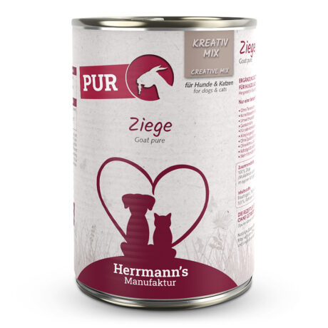 Herrmann's | Ziege Reinfleisch | Kreativ-Mix | 48 x 400 g