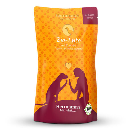 Herrmann's | Bio-Ente mit Zucchini | Classic | 24 x 130 g