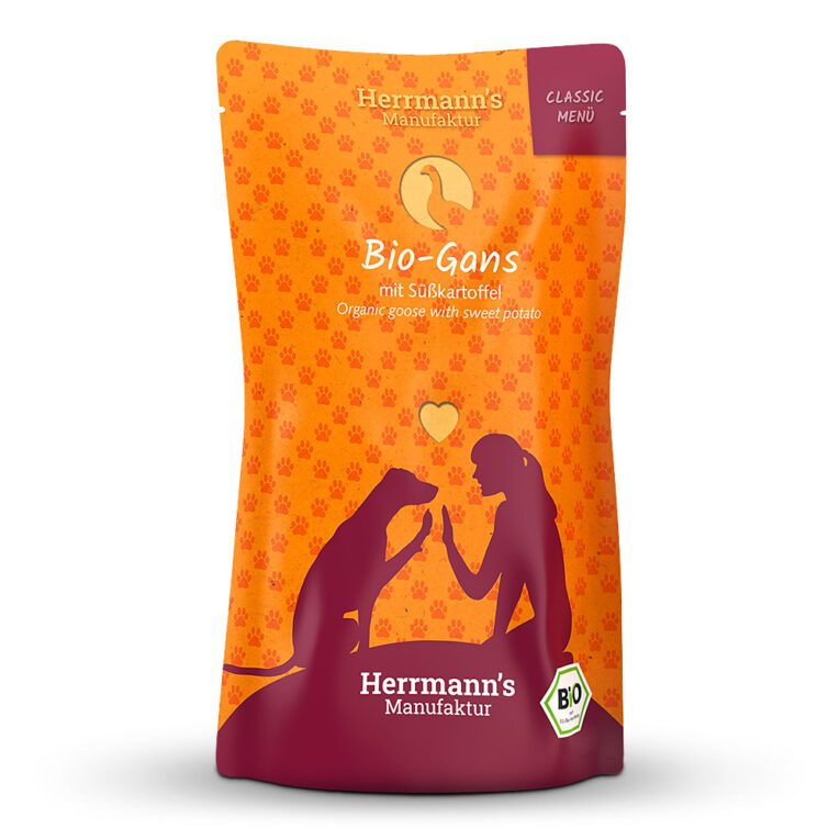 Herrmann's Classic Bio-Gans mit Süßkartoffel Was ist drin? 50 % Bio-Gans