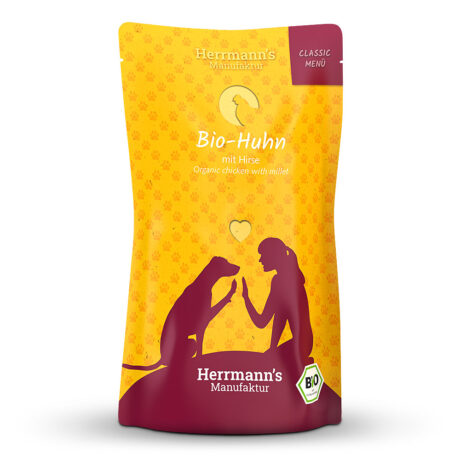 Herrmann's | Bio-Huhn mit Hirse | Classic | 24 x 130 g