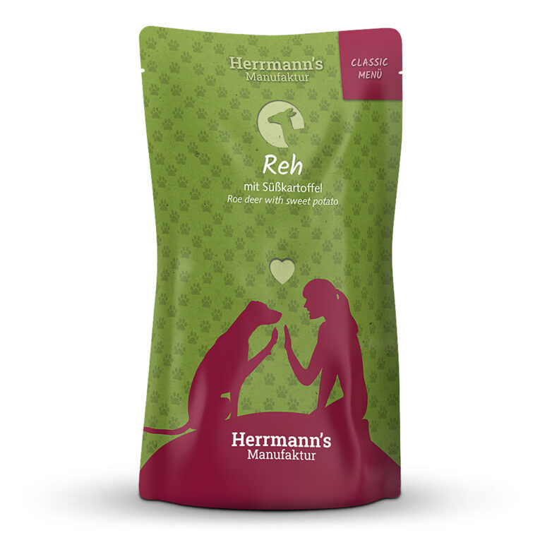 Herrmann's Classic Reh mit Süßkartoffel Was ist drin? 50 % Reh
