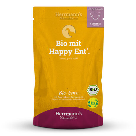 Herrmann's | Bio Ente mit Fenchel und Buchweizen | Selection Sensible | 60 x 150 g