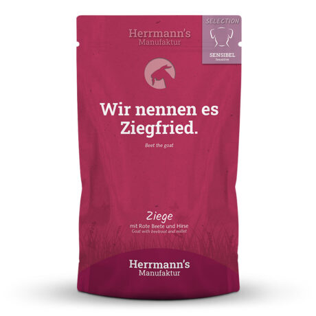 Herrmann's | Ziege mit rote Beete und Hirse | Selection Sensible | 60 x 150 g