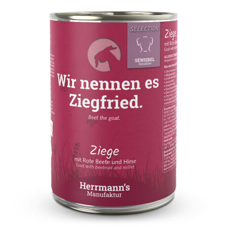 Herrmann's | Ziege mit rote Beete und Hirse | Selection Sensible | 48 x 400 g