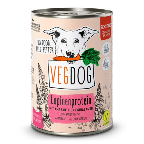 VEGDOG | Sensitive Lupinenprotein | 24 x 400 g