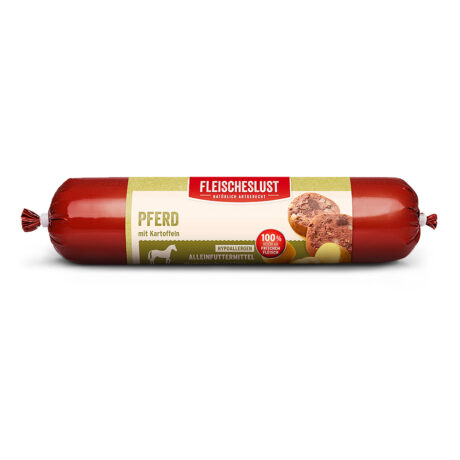 Fleischeslust | Pferd mit Kartoffeln | Hypoallergen | 24 x 800 g