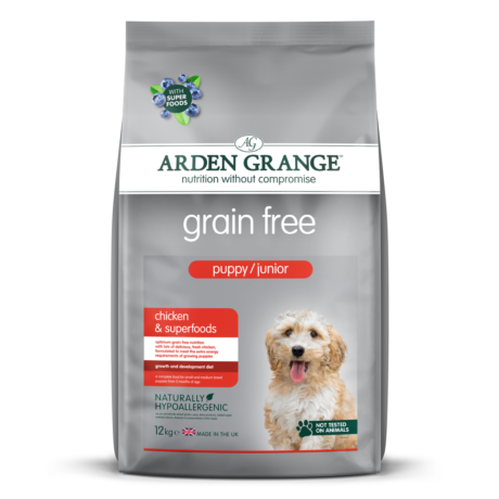 Arden Grange | Grain free Puppy/Junior Huhn & Superfoods | 12 kg