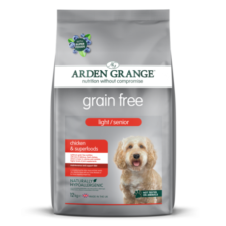 Arden Grange | Grain free Light/Senior Huhn & Superfoods | 12 kg
