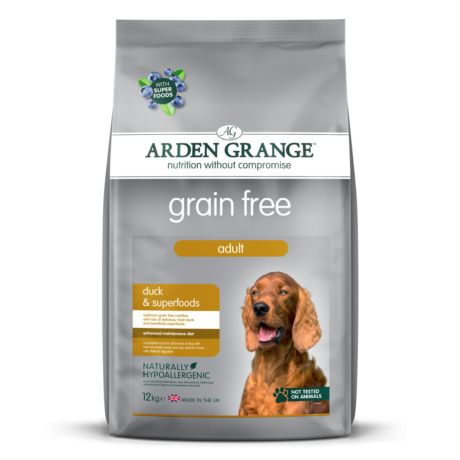 Arden Grange | Grain free Adult Ente & Superfoods | 12 kg