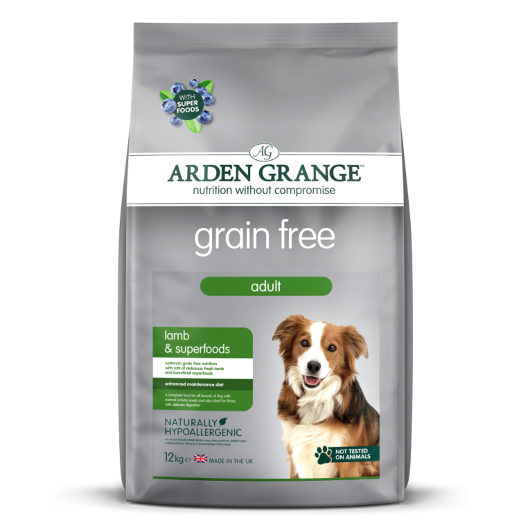 Arden Grange Grain free Adult Lamm & Superfood 2 kg Arden Grange Grain Free Adult Lamm & Superfoods ist ein Premium-Alleinfuttermittel für normal aktive erwachsene Hunde. Es enthält Lamm als primäre Proteinquelle und Süßkartoffel als Hauptquelle für Kohlenhydrate