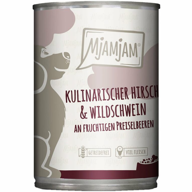 MjAMjAM kulinarischer Hirsch&Wildschwein an Preiselbeeren 6x400g