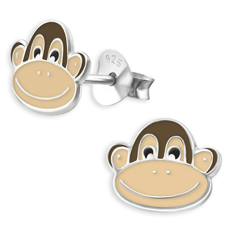 Affen Kinder Ohrringe aus 925 Silber IN UNSEREM Hundeshop günstig kaufen
