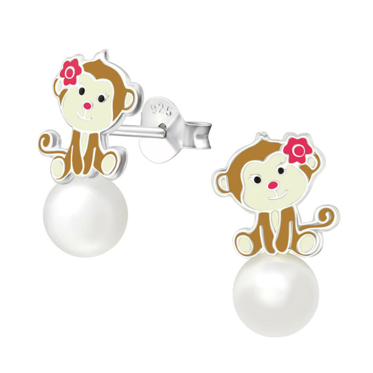 Affen Ohrringe aus 925 Silber IN UNSEREM Hundeshop günstig kaufen