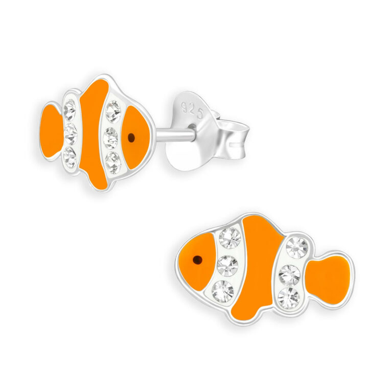 Anemonenfisch Kinder Ohrringe aus 925 Silber IN UNSEREM Hundeshop günstig kaufen