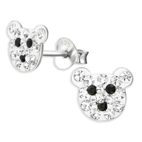 B?ren Kinder Ohrringe aus 925 Silber