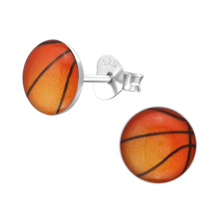 Basketball Ohrringe aus 925 Silber IN UNSEREM Hundeshop günstig kaufen