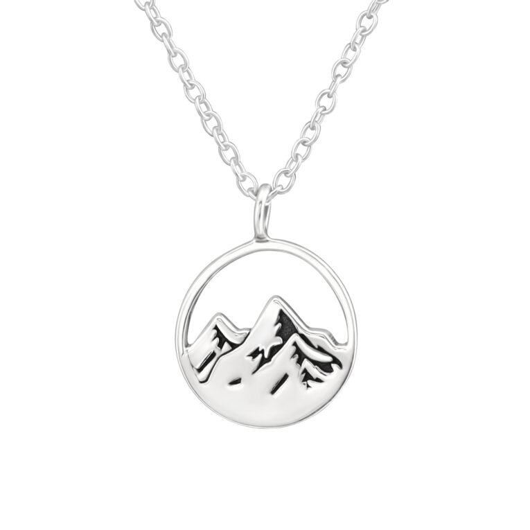 Bergpanorama Halskette aus 925 Silber IN UNSEREM Hundeshop günstig kaufen