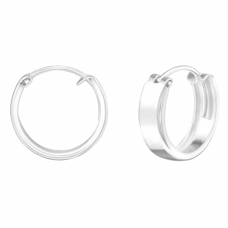 Breite Creolen Ohrringe aus 925 Silber IN UNSEREM Hundeshop günstig kaufen