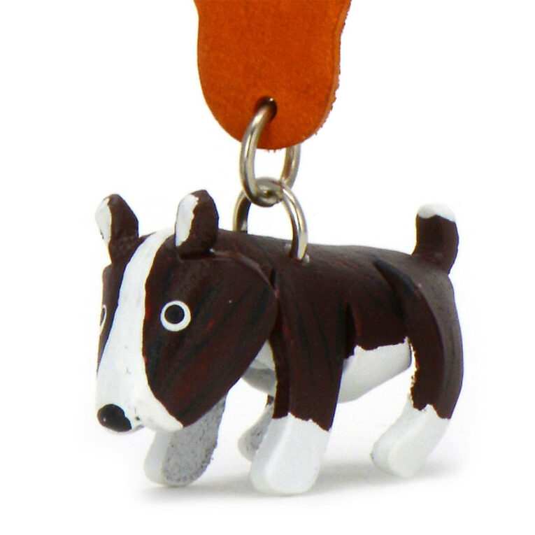 Bullterrier Schl?sselanh?nger aus Leder IN UNSEREM Hundeshop günstig kaufen