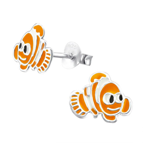 Clownfisch Ohrringe aus 925 Silber