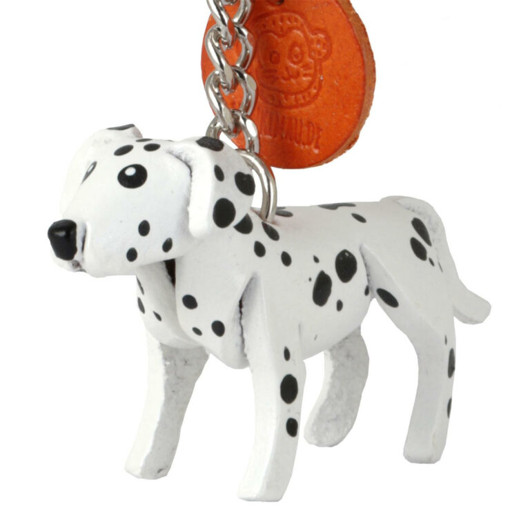 Dalmatiner Schl?sselanh?nger aus Leder IN UNSEREM Hundeshop günstig kaufen